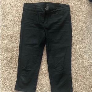 Ann Taylor black cropped pants - petite 8